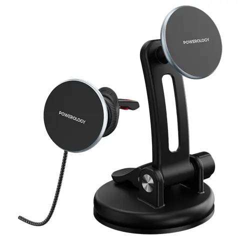 Powerology Airwave Magnetic Wireless Car Charger - Linkphones Center